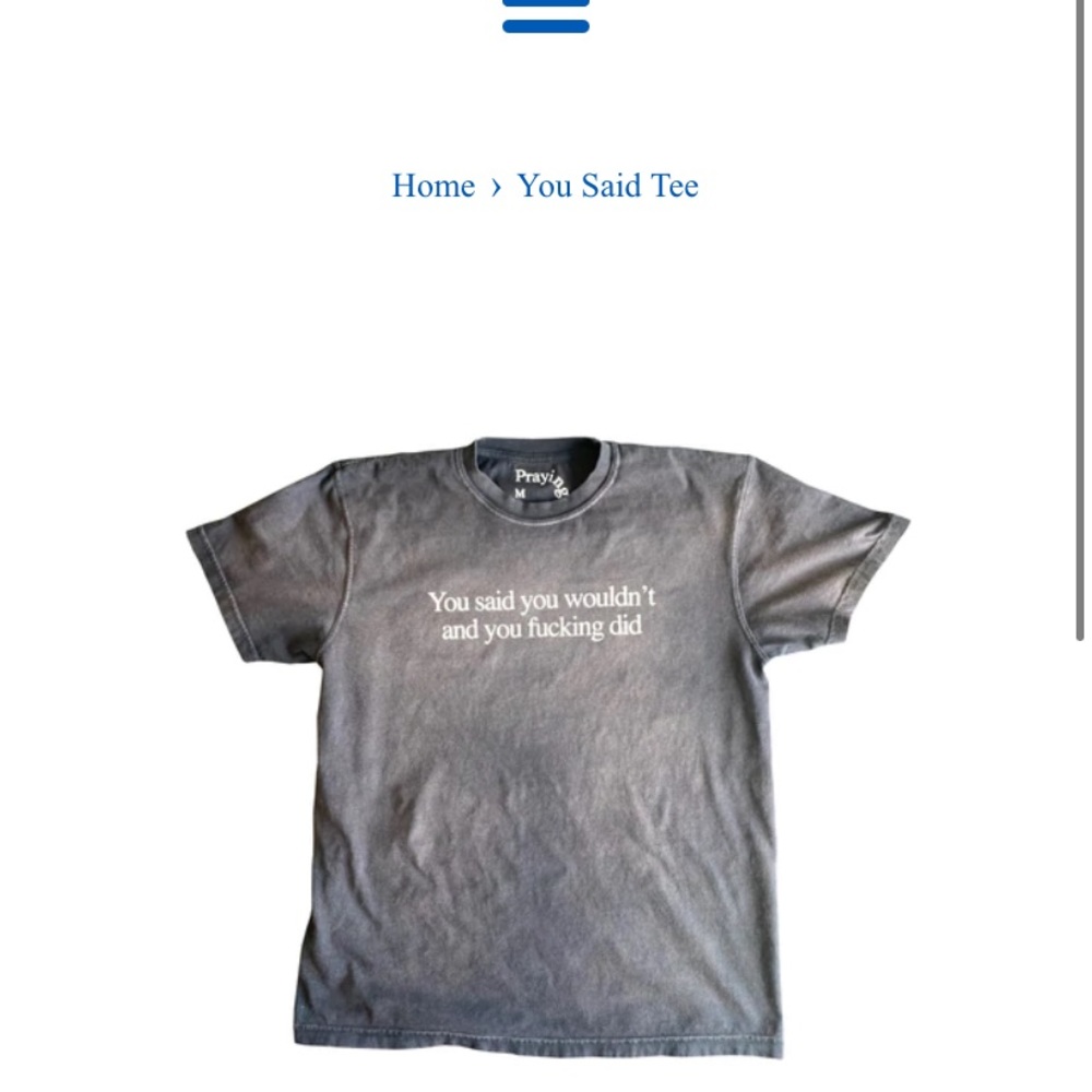 ISO IN SEARCH OF prayingg you said tee PLS WHO KNOWS ANYWHERE I CAN Get one